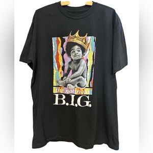 The Notorious B.I.G SZ L T-Shirt Black Short Sleeve Tee